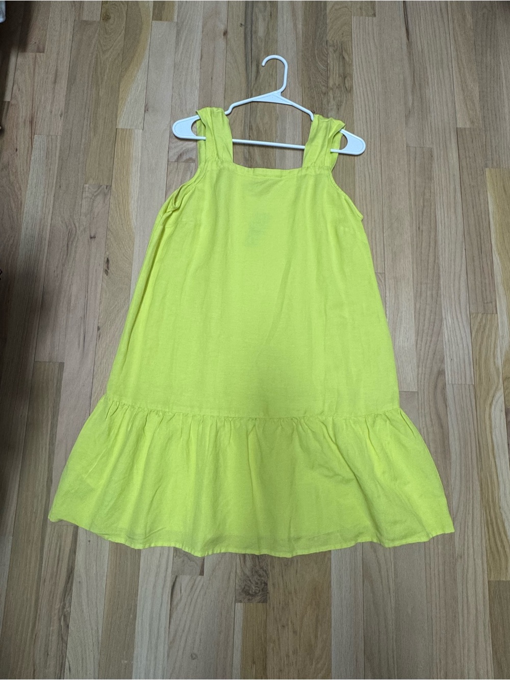 LOFT Bright Yellow Sundress with Ruffle Hem NWT SIZE MED PETITE